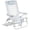 Light Blue Mosaic, variant on GCI Outdoor Big Surf with Slide Table Lightweight Low Profile Reclining Beach Chair, Multistripe