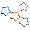 thumbnail image 3 of 3Pcs Carabiner Clips Star Spring Hook Keyring Camping Karabiner Random Color, 3 of 7