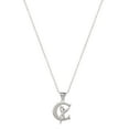 thumbnail image 2 of Disney Tinkerbell Women's Sterling Silver Initial Pendant Necklace, 18" Chain, 2 of 5