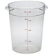 thumbnail image 1 of Contenedor de almacenamiento de alimentos Cambro Camwear 8L de policarbonato transparente, 1 of 1