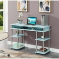 thumbnail image 1 of Designs2Go No Tools Student Desk with Shelves in Seafoam Green Wood Finish, 1 of 7