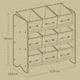 thumbnail image 5 of Estantería Infantil para Juguetes,9 Cajas de Almacenamiento no Tejidas, Gris Paloma, 5 of 5