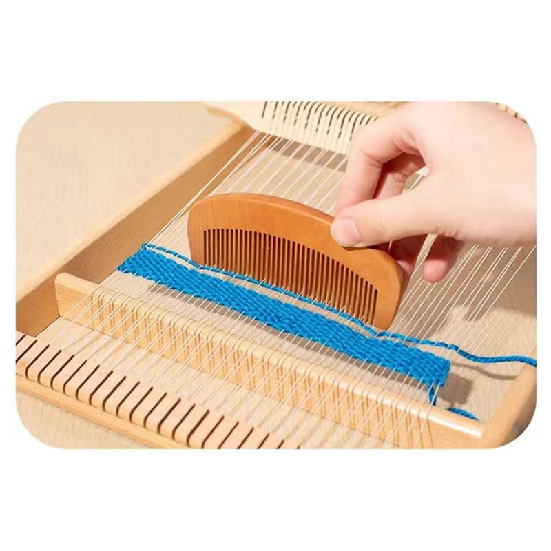 Weaving- Kit, 15.6 Inch H X 9.85 Inch W Wooden Tapestry Looms, DIY Hand-Knitting Weaving Machine