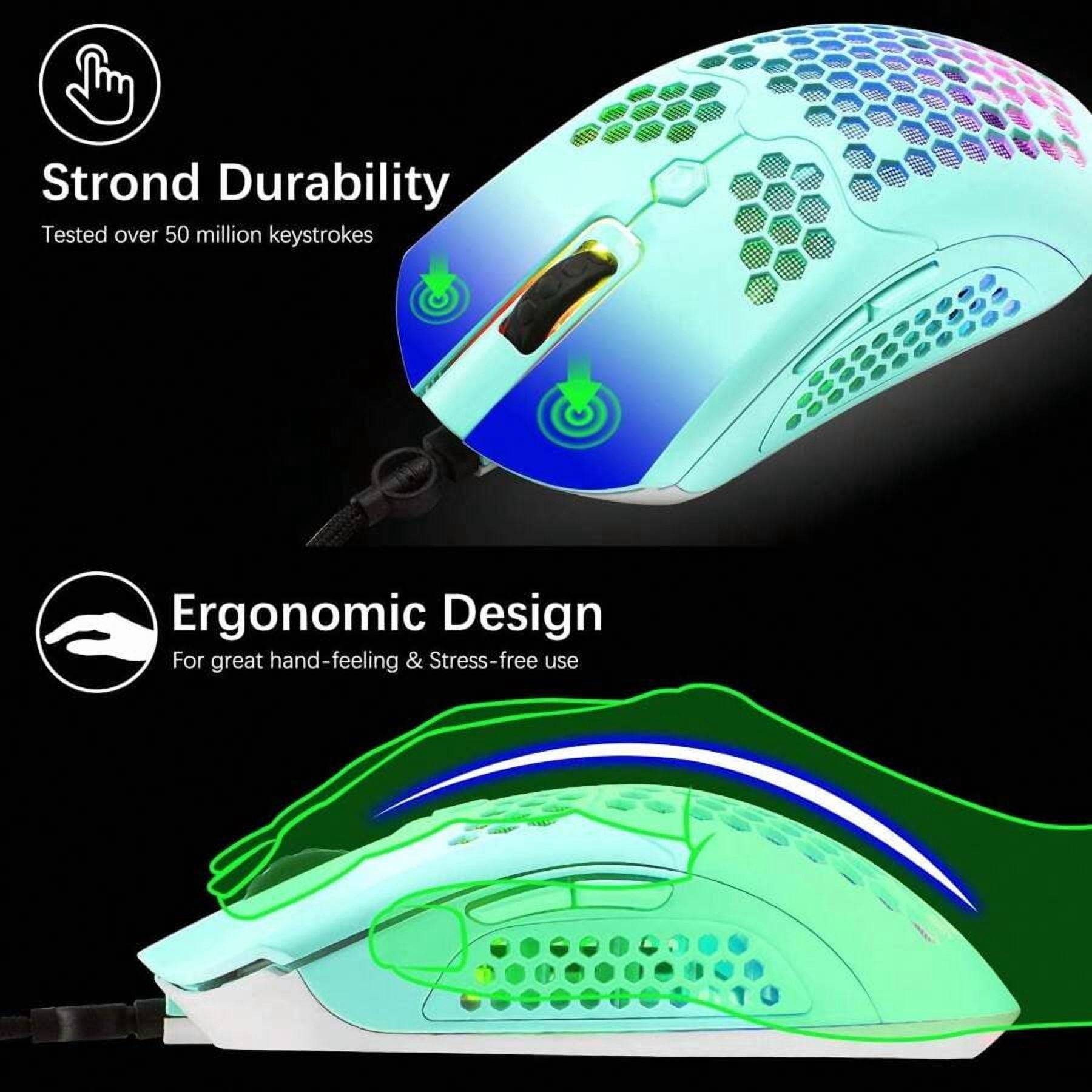 80% Mechanical Gaming Keyboard And Mouse Mousepad,3 In 1 Gaming Set,Rainbow LED Backlit,RGB 12000 DPI Lightweight Gaming Mouse With Honeycomb Shell,Large Mouse Pad For PC Gamer