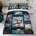 thumbnail image 4 of 3 Piece Comforter Cover Set For The Nightmare Before Christmas Bedding Set Cute Duvet Cover Sets Super Soft For Teens Kids Bedroom Gifts,1 Duvet Cover with 2 Pillowcases Full, 4 of 6