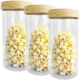 thumbnail image 1 of JS Gourmet - Set of 3 Glass Containers with Airtight Lid, 2100ml Capacity, 1 of 1