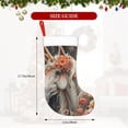 thumbnail image 4 of Salouo Vintage Floral White Horse Print Christmas Stockings,Large Xmas Stocking Set of 1 Holiday and Farmhouse Stocking for Christmas Holiday Party Decoration(17.7*11 Inch), 4 of 7
