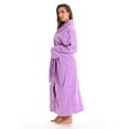 thumbnail image 2 of Just Love Velour Robe Bath Robes for Women Maxi Length (Lilac, Large), 2 of 3