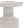 thumbnail image 4 of Simpli Home Haynes 16 inch Wide Solid Mango Boho Accent Table in White Wash, Assembled, 4 of 5
