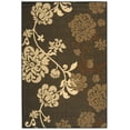 thumbnail image 3 of SAFAVIEH Courtyard Cindy Floral Indoor/Outdoor Area Rug, Black Natural/Brown, 4' x 5'7", 3 of 8