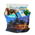 thumbnail image 3 of Reusable Canvas Tote Bag – Tropical Palm Tree Sunset Print – Vibrant Neon Aesthetic Beach Bag – Hawaiian Ocean Sunset Eco Tote – Boho Minimalist Summer Bag for Women, 3 of 6