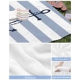 thumbnail image 6 of Blue White Striped Beach Towels Oversized Super Absorbent,Navy Blue Beach Nautical Anchor Ocean Coastal Lightweight Bath Towel Quick Dry Sets For Bathroom/Pool/Rv Camping/Beach Play/Gym Room 30"x60", 6 of 8