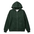 thumbnail image 3 of Women's Leopard Print Zip Up Long Sleeve Hoodie Oversized Casual Pullover With Pockets, Versatile Hooded Sweatshirt For Everyday Wear, 3 of 5