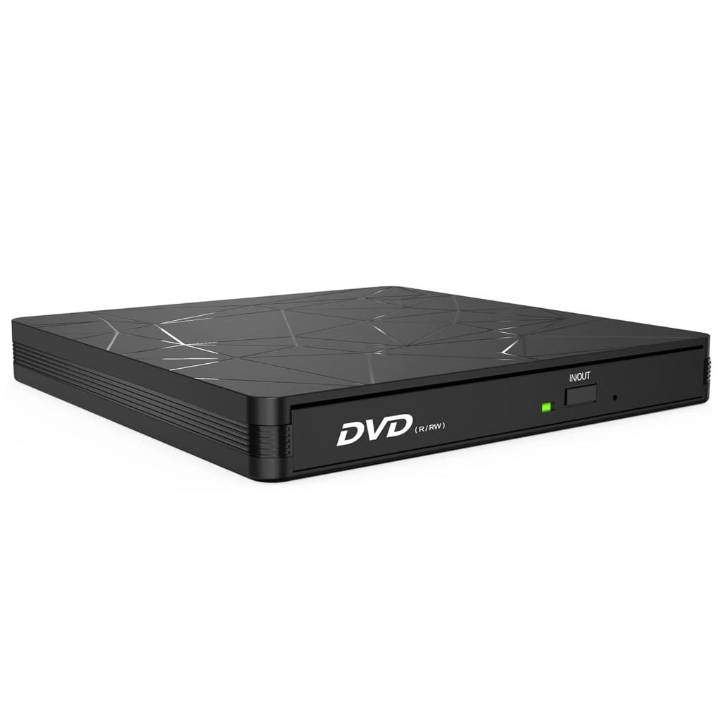 Portable External Disc Reader Drive USB 3.0 Type C for Laptop Desktop PC Wide Compatibility Disk Writer