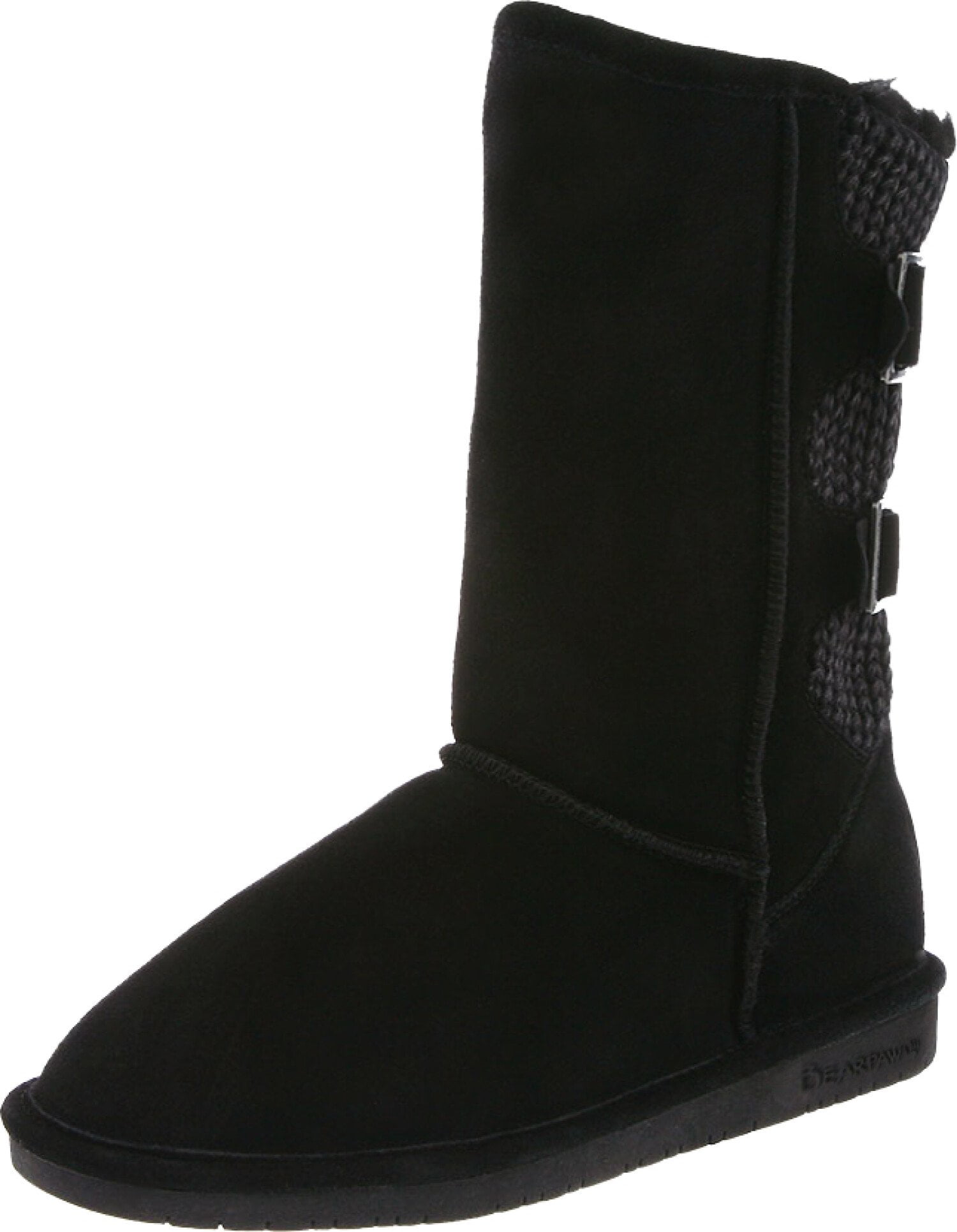 Bearpaw Bearpaw Women's Boshie Black AnkleHigh Suede Boot 10 M