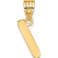thumbnail image 3 of 14K Yellow Gold Polished Bubble Letter I Initial Pendant - Jbsp, 3 of 5