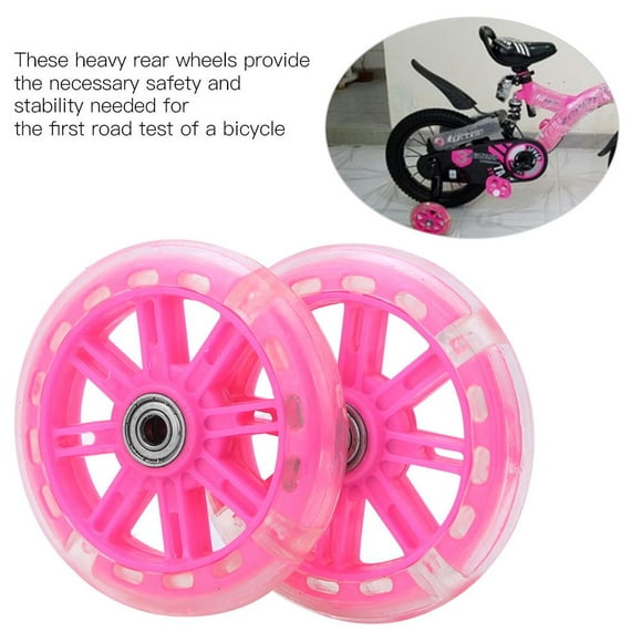 Ccdes Children Bicycle Training Wheels for 12-20inch Bikes with Support Bracket, Bike Side Wheel