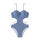 thumbnail image 2 of Trajes de baño para mujer, trajes de baño para mujer, bikini cómodo de color liso, bikinis de color liso para mujer, conjuntos de bikinis, traje de baño de nailon para mujer, 2 of 3