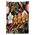 thumbnail image 3 of Ambesonne Gingerbread Man Tablecloth Rectangular Table Cover, Biscuits Rustic, 52"x70", Multicolor, 3 of 4