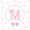 Pink White M, variant on meiyoeat Chic Bow Tie Zipper Twin Comforter Sets with Fitted Sheet and 2 Pillowcases For Bowknot Girls,Pink Initial Letter M Zipper Bedding Set For Kids,Pink Reversible,4-Piece