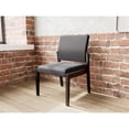 thumbnail image 4 of Pemberly Row Chaise d'Appoint Sans Accoudoirs pour Réception, Cadre en Bois, Noir, 4 of 5