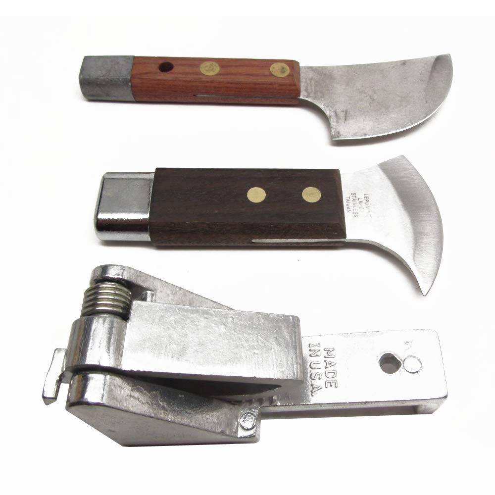 Set of 3 Leather Working Tools Leponitt Lead Caming Round Head, Cascade Lead Caming, Lead Vice