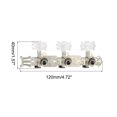 thumbnail image 2 of Unique Bargains Guitar Tuning Pegs Machine Heads Tuning Keys Tuners 3L 3R 1 Set, White, 2 of 5