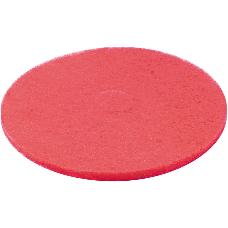 Boardwalk Buffing Floor Pads, 12" Diameter, Red, 5/Carton BWK4012RED