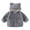 Grey, variant on JUMEYU Kid Fleece Jacket Toddler Girls Fleece Zip-Up Hooded Jacket with Bear Ear Plush Detail 5T 6T (White,5-6 Years)