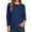 Navy, variant on Pullover Sweaters for Women Plus Size Trendy White Crew Neck Long Sleeve Loose Fit Warm Comfort Tops White XL