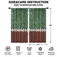 thumbnail image 2 of Blackout Kids Curtains,Green and Brown Football Stitch Pattern Childrens Insulated Curtains Set Of 2,Bedroom Essentials,Toddler Room Decor 42"x84", 2 of 5