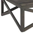 thumbnail image 2 of BM206160 Benjara Table Basse Carrée avec Dessus en Bloc de Boucher & Design Lambda, Gris, 2 of 5