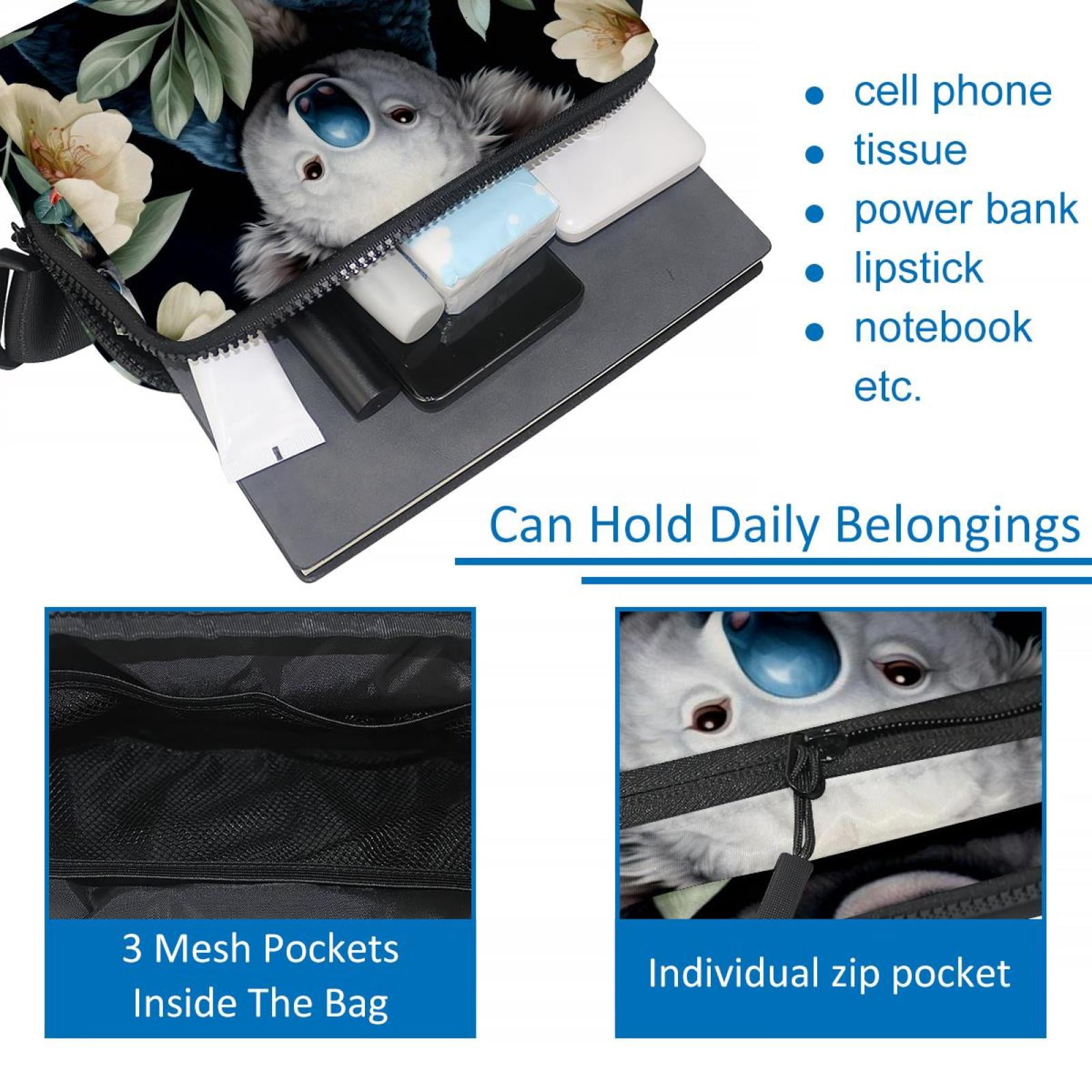 Koala Lightweight, Adjustable Running Belt with Extension Strap, Unisex Waist Bag, Fanny Pack, Cross Body Bag