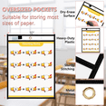 thumbnail image 2 of 30 Packs Oversized Dry Erase Pockets Reusable Sleeves 10x13 Job Ticket Holders, for Te y21998, 2 of 5