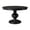 Antiqued Black, variant on Maven Lane Zola Traditional Large Round Circle Wooden Pedestal Dining Table for Modern Kitchen, Bistro, or Card Table in Antiqued White Finish
