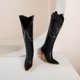 thumbnail image 5 of Otoño e invierno, botas cálidas de talla grande para mujer, tacón de cuña, tacón superalto, estampado de serpiente, botas altas Wmkox8yii sa2501, 5 of 9