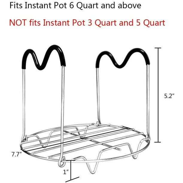 Trivet with Silicone Handles for Instant Pot 6 Qt 8 Qt FFIY