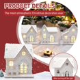 thumbnail image 7 of Lighted Christmas Village Houses Set with LED Lights, White Wooden Snow Casitas De Navidad Decor, Mini Holiday Villa De Navidad Blanca for Tabletop & Home Display, 7 of 7