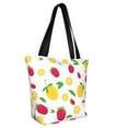 thumbnail image 2 of Bingfone Strawberry and Lemon Women Shoulder Tote Bags Casual Bag Ladies Shopping Handbag, 2 of 8