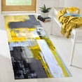 thumbnail image 2 of Salon Rug, Wedding Rug, Modern Rug, Kitchen Rug, Yellow And Gray Rugs, Contemporary Rugs, Minimal Rugs, Easy to Clean Rug, Living Room Rug, 5.9'x9.2' - 180x280 cm, 2 of 7