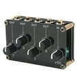 thumbnail image 1 of Mini Mezclador De Audio Estéreo, Mezclador De Audio Portátil De Metal Acrílico Fácil De Usar Para Teléfono Móvil, 1 of 7