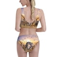 thumbnail image 3 of Picia Wildlife Protection Women's High Waisted Bikini Scoop Neck Swimsuit Two Pieces Bathing Suit-, 3 of 8