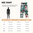 thumbnail image 2 of Pajama Pants Women, 1861 Stamp Pattern Sweatpants Soft Sleep Lounge Pants, Casual PJ Bottoms Pants with Pockets, 2 of 5