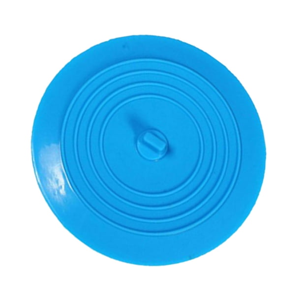 Moyic Tapón para bañera de 15CM de diámetro, 2 uds., silicona de grado alimenticio, Color sólido, grandes, redondos, planos, para Suministros de limpieza para el hogar azul