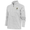 thumbnail image 1 of Women's Antigua Heather Gray Salt Lake City Stars Fortune Half-Zip Pullover Jacket, 1 of 1
