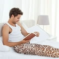 thumbnail image 5 of Vsdgher Leopard Brown Mens Pajama Pants Sleep & Lounge Pants, PJ Pants-XX-Large, 5 of 6