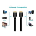 thumbnail image 4 of Monoprice 8K HDMI 2.1 Cable - 6 Feet - Black (5 Pack) Certified Ultra High Speed, 8k@60Hz, 48Gbps, Compatible With Sony PS5 / PS5 Digital Edition / Xbox Series X & Series S and More, 4 of 6
