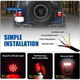 thumbnail image 4 of Tail Light Assembly, Reliable Bright 12V Rear Brake Lamp  For  CJ TJ YJ, 4 of 8