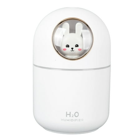 

Humidifier Aroma Diffuser USB Power Supply 300ml Capacity Auto Shutdown Home Decoration for Room Office White Rabbit