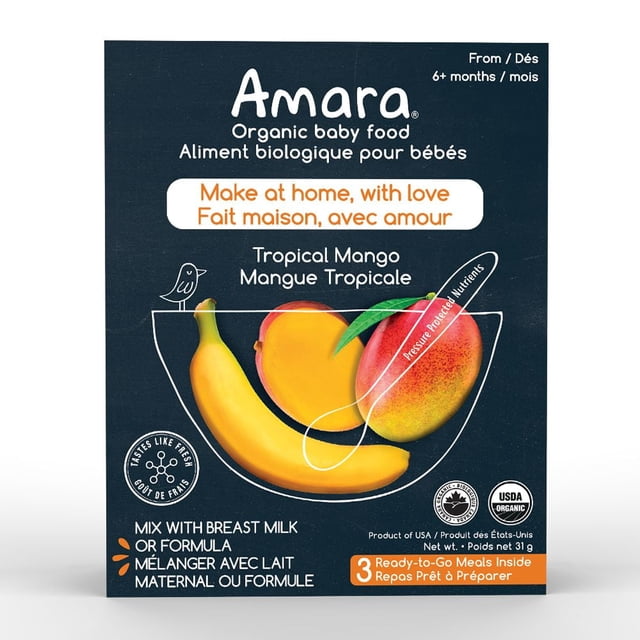 Amara Tropical Mango Organic Baby Food